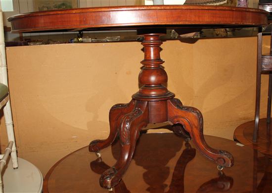 Mahogany loo table